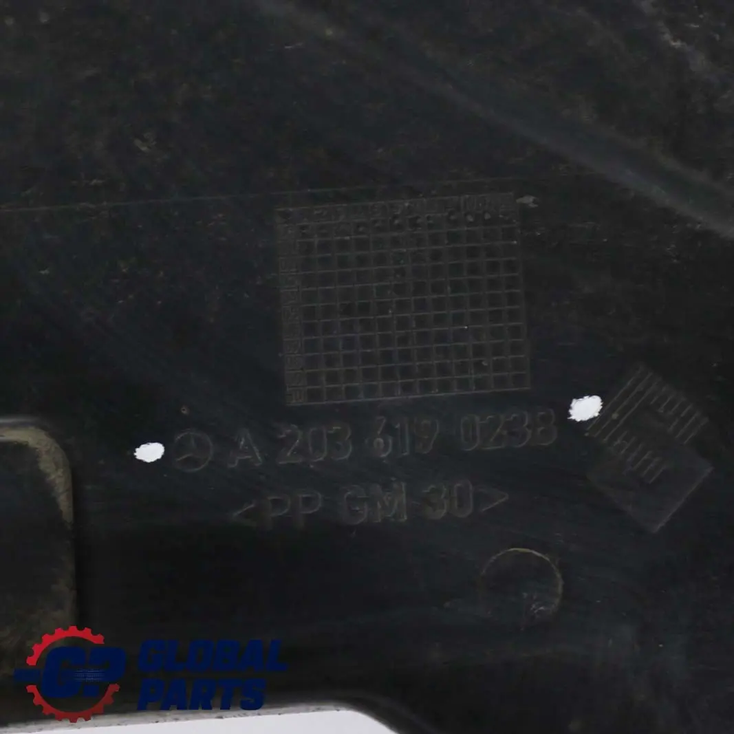 Mercedes W203 Pannello di protezione del sottoscocca destro - SKU A2036190238 - Numero di parte A2036190238