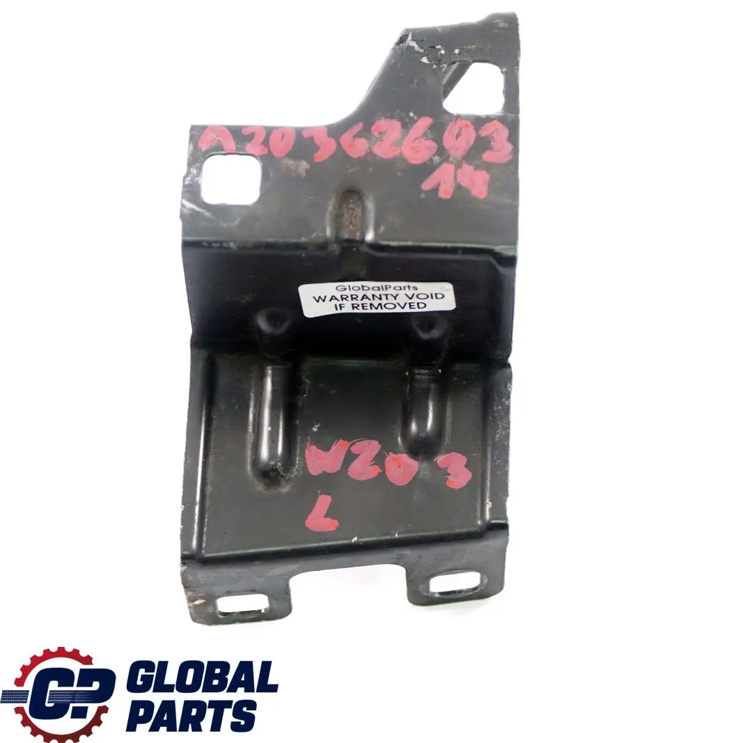 Paraurti Anteriore Sinistro Staffa Montaggio Traversa Superiore per Mercedes W203 con numero di parte A2036260314 Mercedes W203 Paraurti Anteriore Sinistro Staffa Montaggio Traversa Superiore - SKU A2036260314 - Numero di parte A2036260314