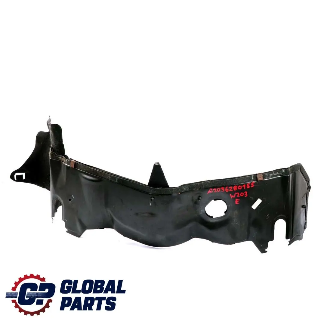 Mercedes-Benz C CLK W203 C209 Carenado Panel Trasero Mamparo Compartimento Motor para con número de pieza A2036280155 Mercedes-Benz C CLK W203 C209 Carenado Panel Trasero Mamparo Compartimento Motor - SKU A2036280155 - Número de pieza A2036280155