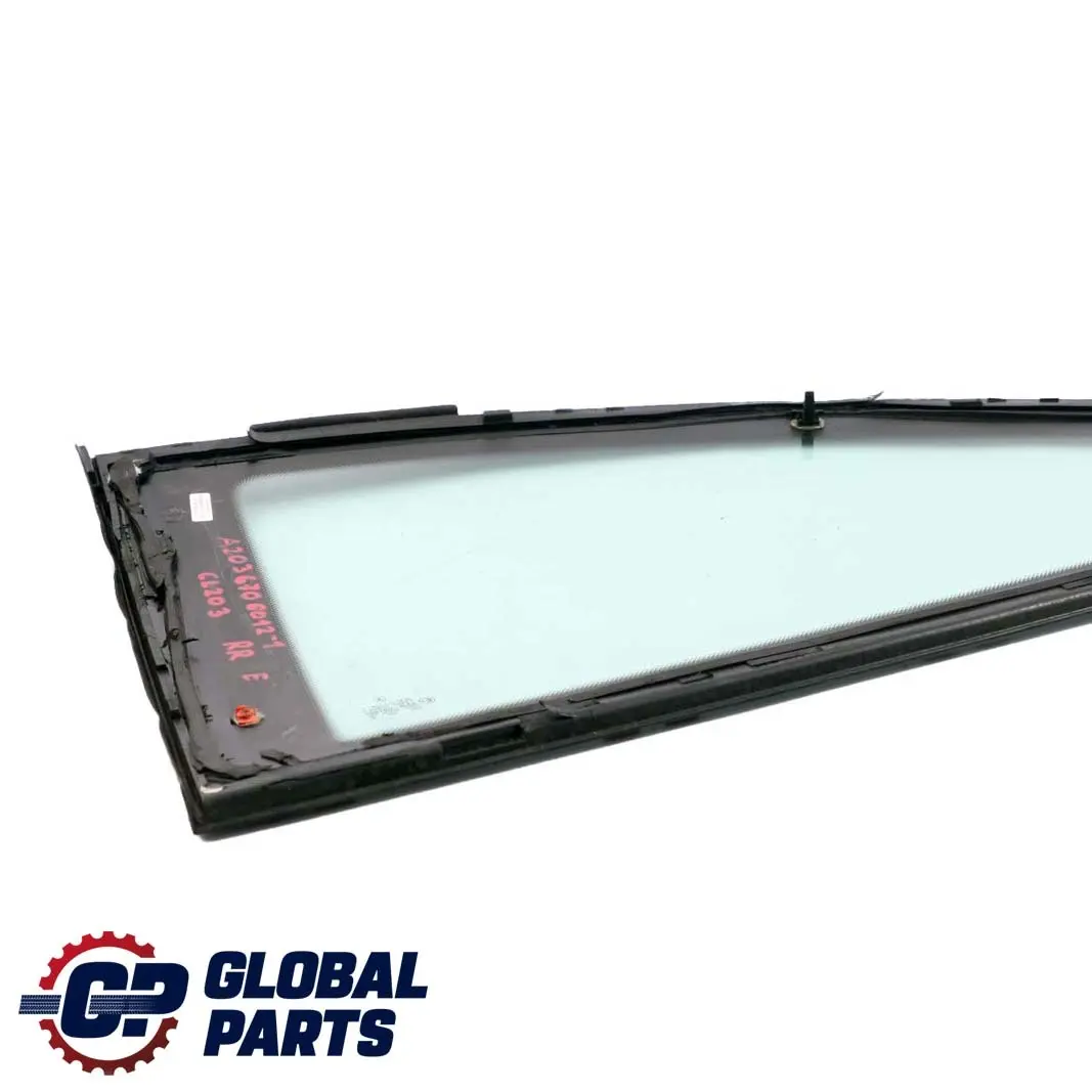 Right O/S Window Glass AS2 to Mercedes CL203 Rear with Part number A2036706012 Mercedes CL203 Rear Right O/S Window Glass AS2 - SKU A2036706012-1 - Part number A2036706012
