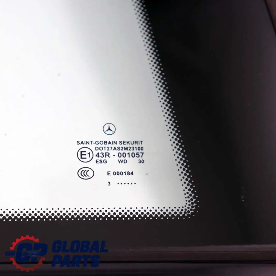  Mercedes-Benz CLC CL203 Rear Right O/S Window Glass AS2 Cubanite Silver 723 - SKU A2036706012-CS - Part number A2036706012