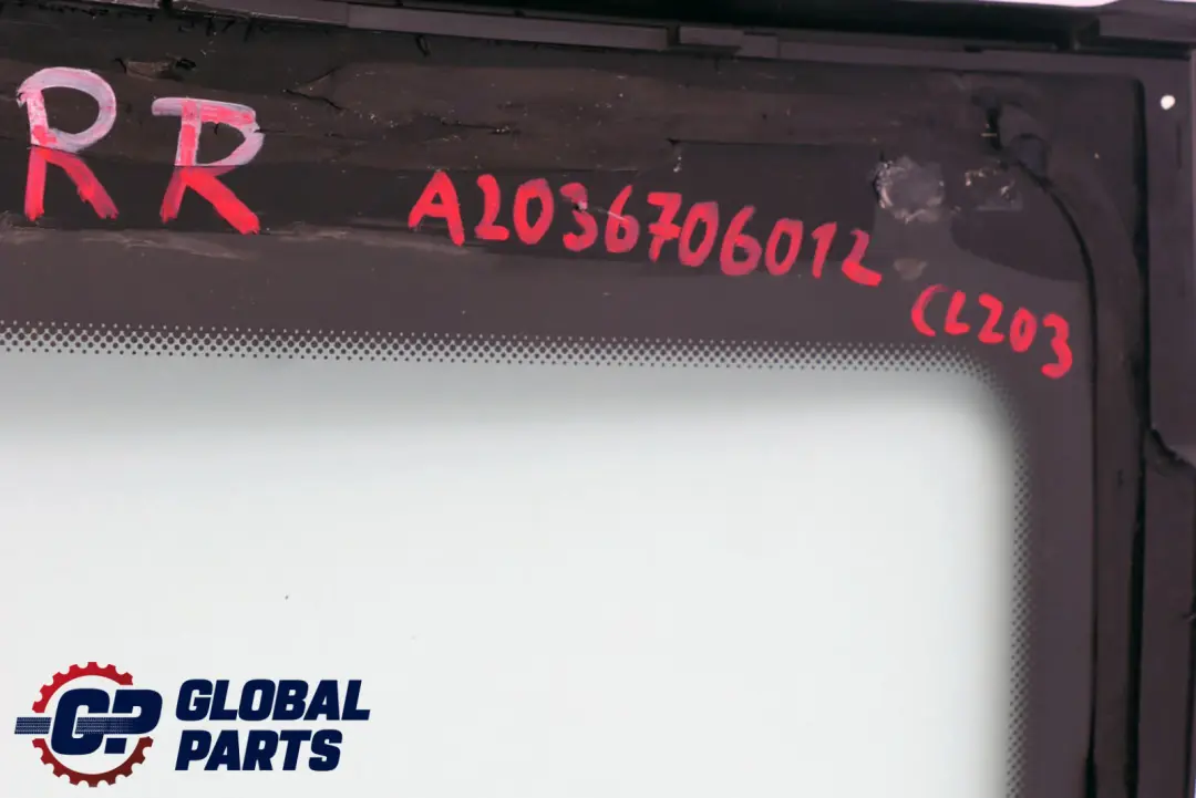 Mercedes-Benz CLC-Class CL203 Rear Right O/S Window Glass AS2 to with Part number A2036706012 Mercedes-Benz CLC-Class CL203 Rear Right O/S Window Glass AS2 - SKU A2036706012 - Part number A2036706012