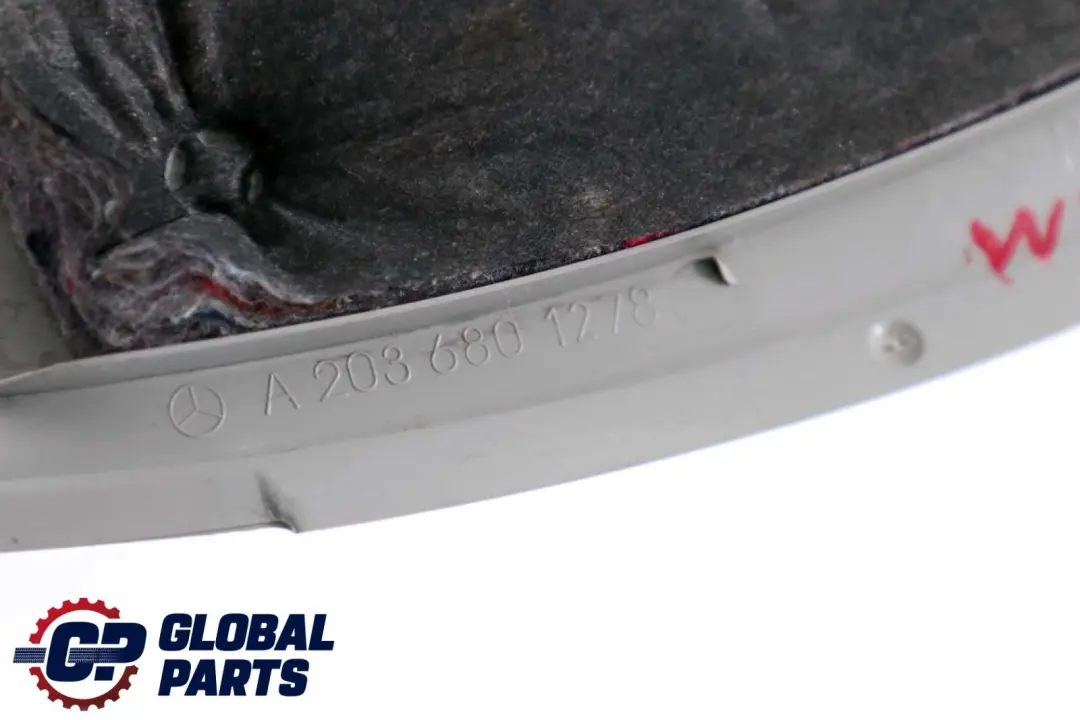 Copri cruscotto Grigio Destro per Mercedes CL203 W203 con numero di parte A2036801278 Mercedes CL203 W203 Copri cruscotto Grigio Destro - SKU A2036801278-1 - Numero di parte A2036801278