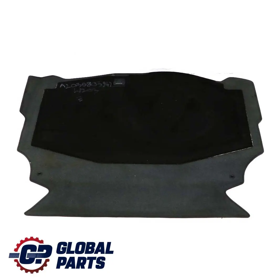 Mercedes-Benz W203 C209 Boot Loading Floor Carpet Cover Trunk Black to with Part number A2036803942 Mercedes-Benz W203 C209 Boot Loading Floor Carpet Cover Trunk Black - SKU A2036803942 - Part number A2036803942