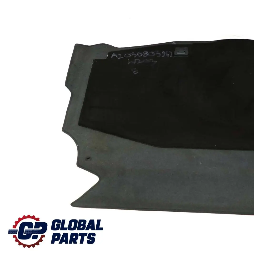Mercedes-Benz W203 C209 Boot Loading Floor Carpet Cover Trunk Black to with Part number A2036803942 Mercedes-Benz W203 C209 Boot Loading Floor Carpet Cover Trunk Black - SKU A2036803942 - Part number A2036803942
