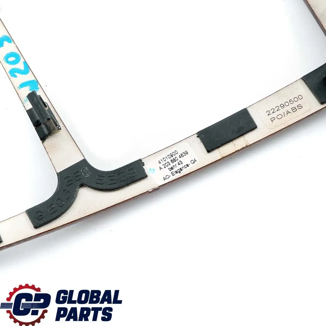 Mercedes-Benz C W203 Consola Central Marco Cubierta Panel Madera para con número de pieza A2036804639 Mercedes-Benz C W203 Consola Central Marco Cubierta Panel Madera - SKU A2036804639 - Número de pieza A2036804639