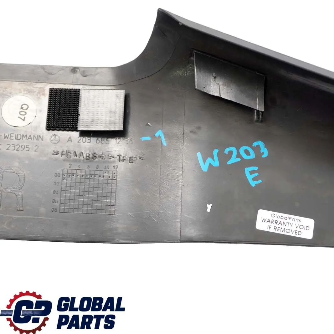  Mercedes-Benz C-Class W203 Rail Front Right O/S Door Sill Trim Cover - SKU A2036861236-1 - Part number A2036861236