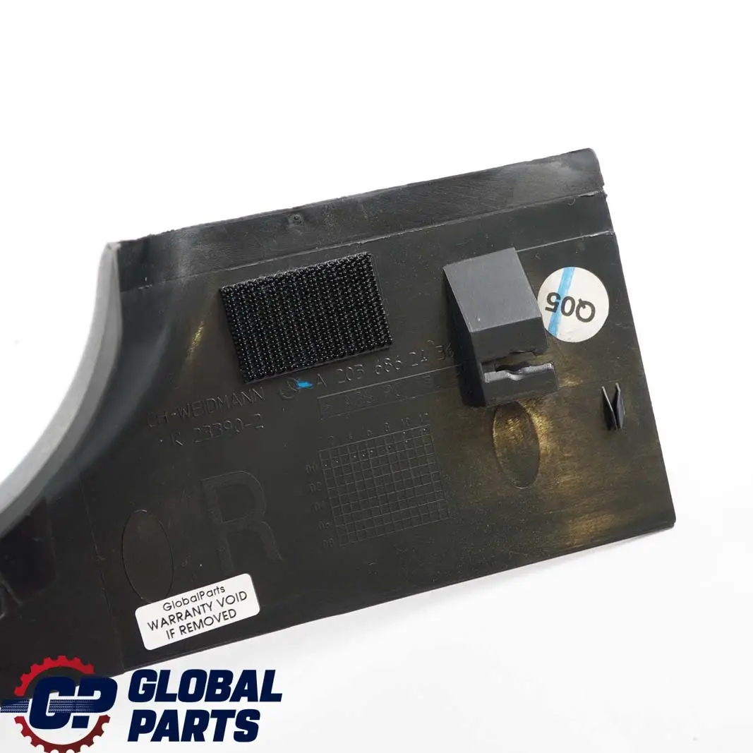  Mercedes-Benz C W203 Rail Rear Right Carpet Edge Door Sill Cover A2036862436 - SKU A2036863036 - Part number A2036863036