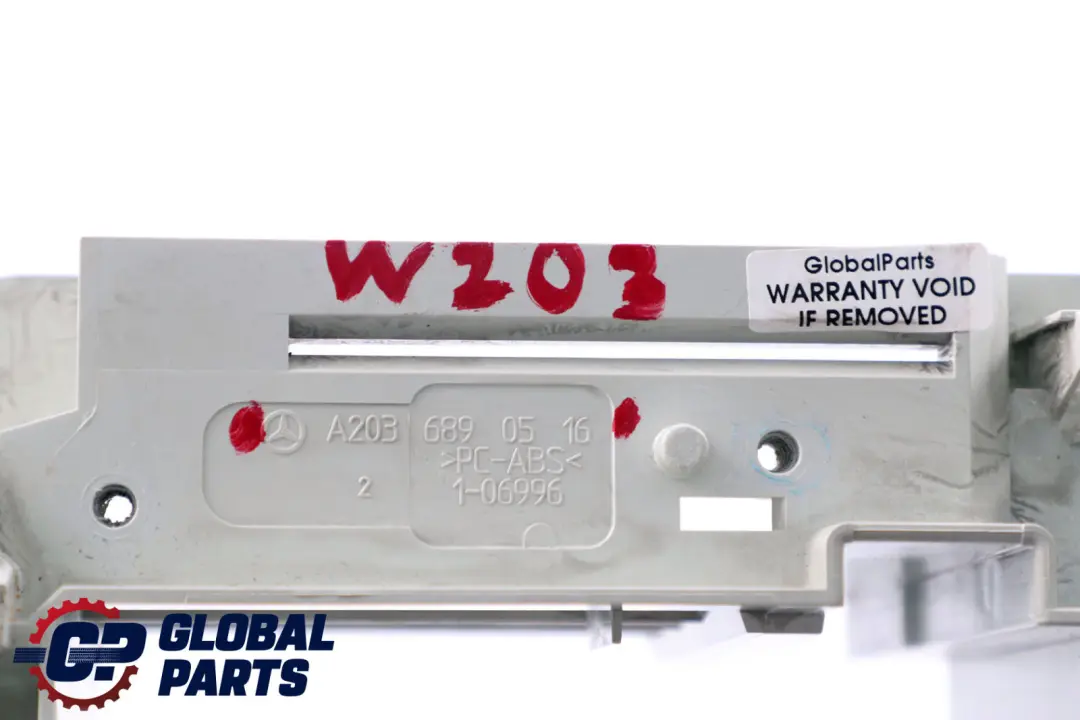 Radio Carrier Consola Marco Soporte para Mercedes W203 CD con número de pieza A2036890516 Mercedes W203 CD Radio Carrier Consola Marco Soporte - SKU A2036890516 - Número de pieza A2036890516