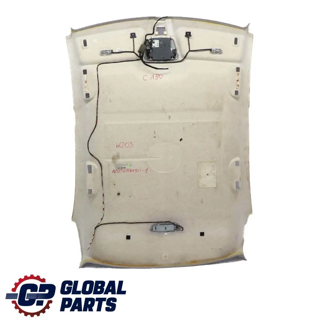 Mercedes-Benz C-Class W203 Saloon Headlining Roof Linning Grey POLSKA to with Part number A2036900150 Mercedes-Benz C-Class W203 Saloon Headlining Roof Linning Grey POLSKA - SKU A2036900150-1 - Part number A2036900150