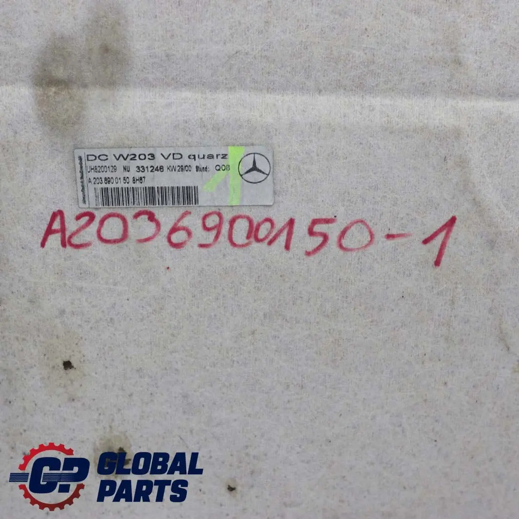  Mercedes-Benz C-Class W203 Saloon Headlining Roof Linning Grey POLSKA - SKU A2036900150-1 - Part number A2036900150