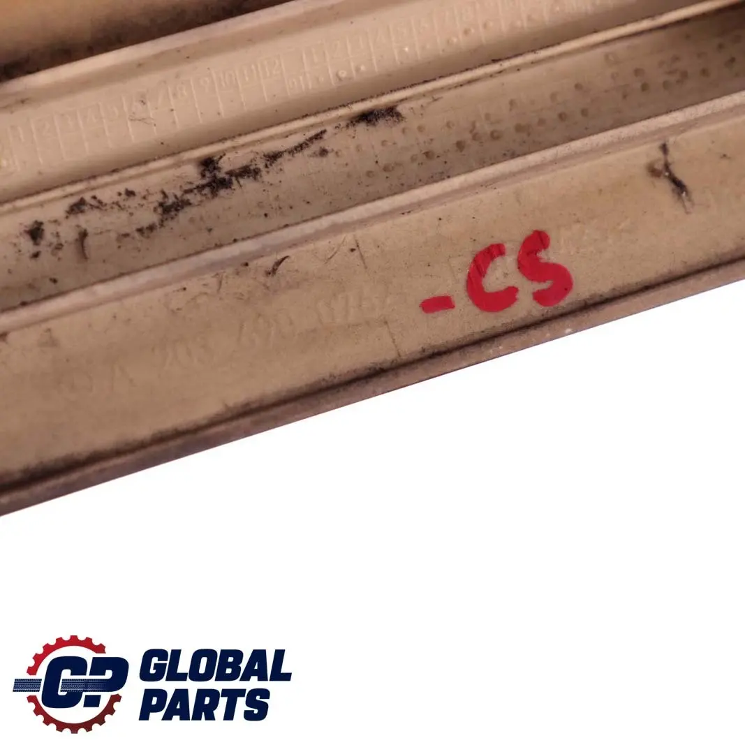 Mercedes-Benz CLC CL203 Rear Left Moulding Quarter Trim N/S Cubanite Silver 723 to with Part number A2036900762 Mercedes-Benz CLC CL203 Rear Left Moulding Quarter Trim N/S Cubanite Silver 723 - SKU A2036900762-CS - Part number A2036900762