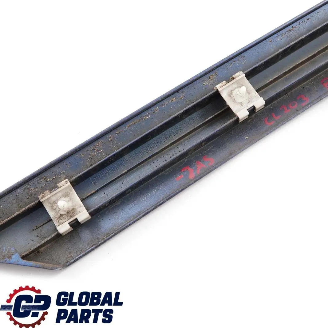  Mercedes-Benz CL203 Rear Left N/S Fender Trim Molding Strip Jaspisblau Blue 345 - SKU A2036900762-JAS - Part number A2036900762