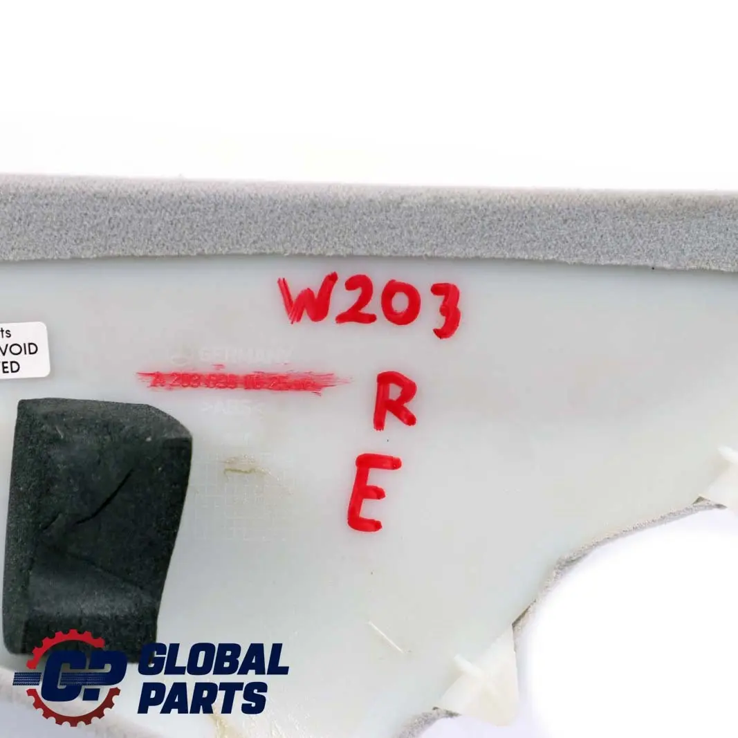 Mercedes-Benz C-Class W203 Column A-Pillar Trim Cover Panel Right to with Part number A2036901025 Mercedes-Benz C-Class W203 Column A-Pillar Trim Cover Panel Right - SKU A2036901025 - Part number A2036901025