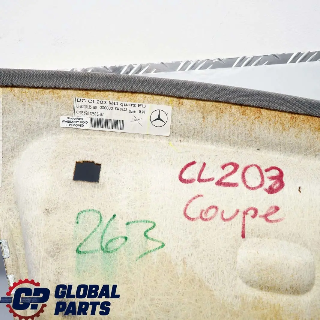 Mercedes-Benz CL203 W203 Coupe Headlining Panoramic Sliding Roof POLSKA to with Part number A2036901250 Mercedes-Benz CL203 W203 Coupe Headlining Panoramic Sliding Roof POLSKA - SKU A2036901250 - Part number A2036901250
