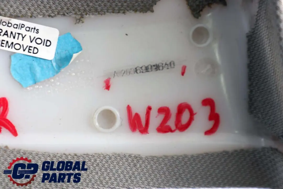 Mercedes-Benz C-Class W203 Column B-Pillar Trim Panel Right Grey to with Part number A2036901640 Mercedes-Benz C-Class W203 Column B-Pillar Trim Panel Right Grey - SKU A2036901640 - Part number A2036901640