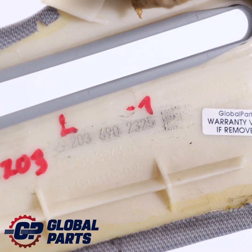  Mercedes-Benz C-Class CL203 Trim C Pillar Left Side N/S Cover Grey - SKU A2036902325-1 - Part number A2036902325