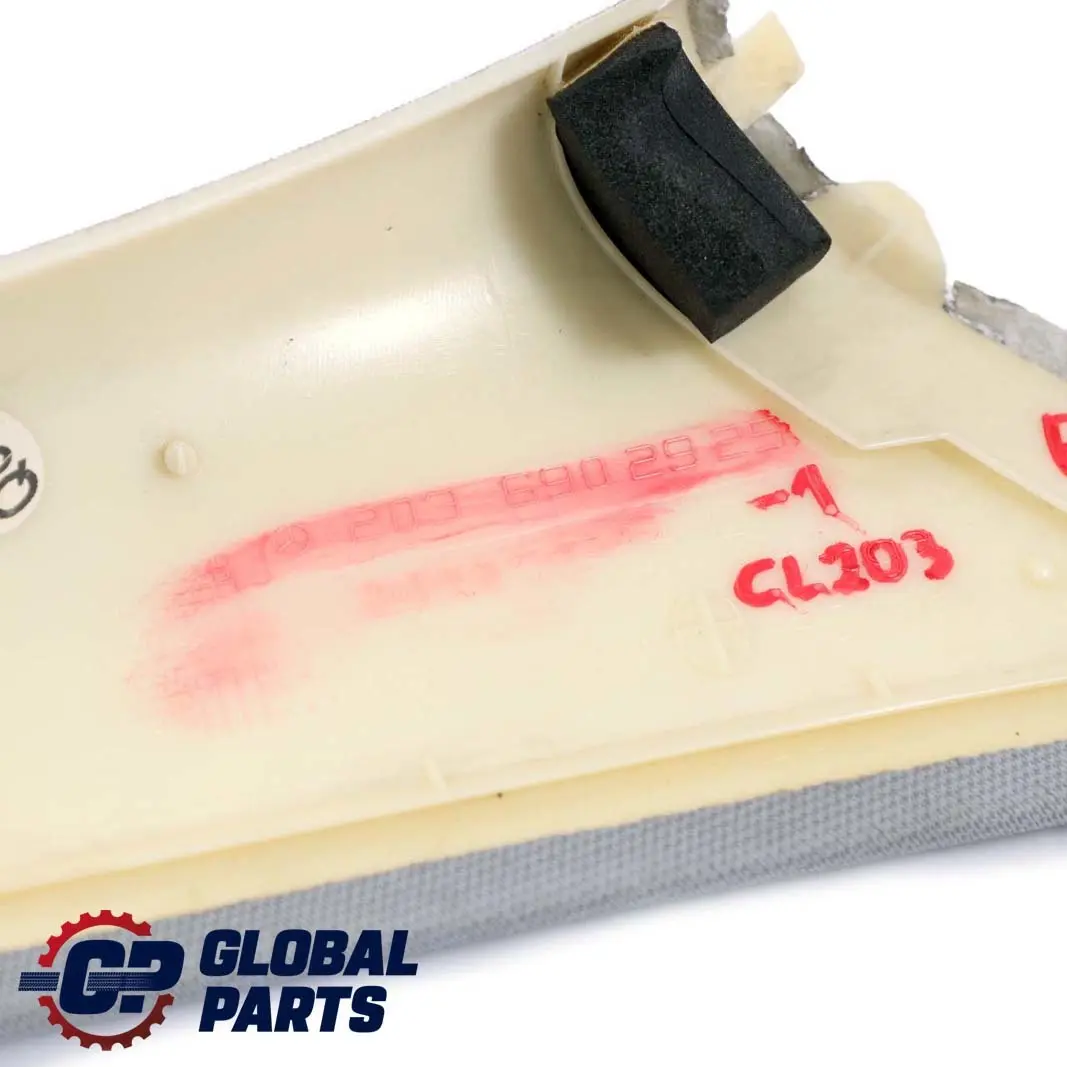 Mercedes-Benz CLC CL203 1 Front Trim Cover Left N/S Upper A-Pillar to with Part number A2036902925 Mercedes-Benz CLC CL203 1 Front Trim Cover Left N/S Upper A-Pillar - SKU A2036902925-1 - Part number A2036902925
