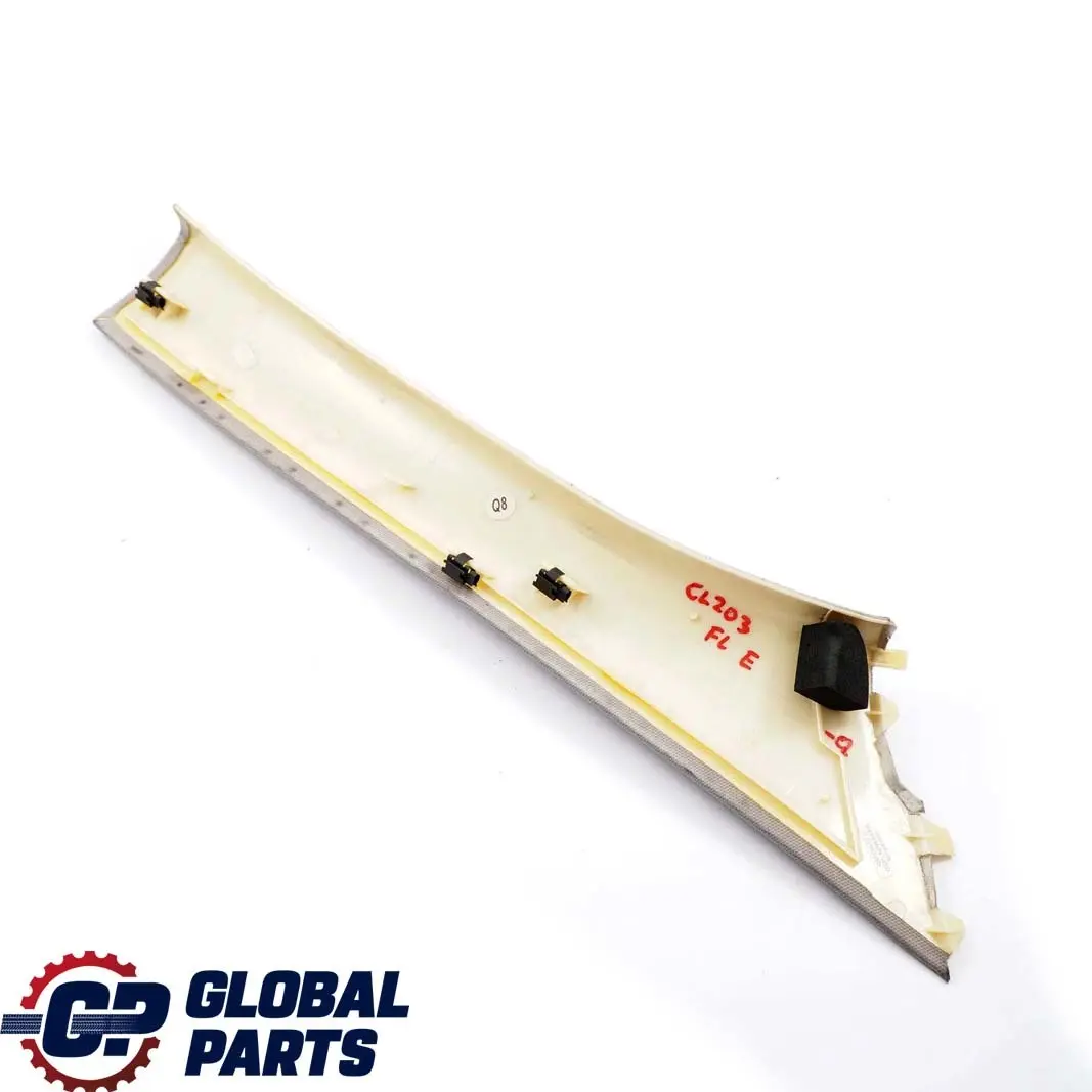 Mercedes-Benz CL203 Front Trim Cover Left N/S Upper A-Pillar Quartz to with Part number A2036902925 Mercedes-Benz CL203 Front Trim Cover Left N/S Upper A-Pillar Quartz - SKU A2036902925-q - Part number A2036902925