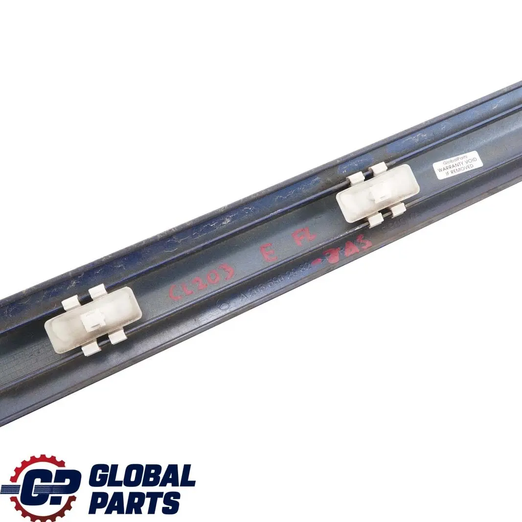  Mercedes-Benz CL203 Front Left Door N/S Trim Molding Strip Jaspisblau Blue 345 - SKU A2036902982-JAS - Part number A2036902982