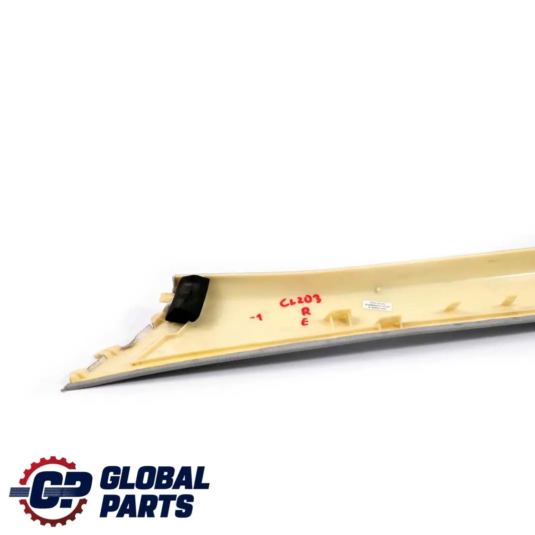 Mercedes CL203 Couvercle garniture avant droite, montant A supérieur - SKU A2036903025-1 - Numéro de pièce A2036903025