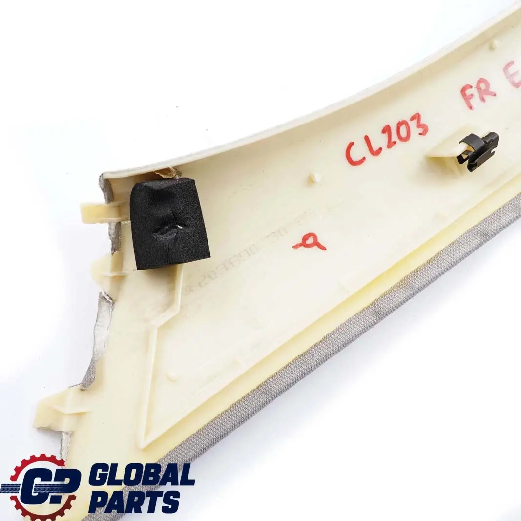 Mercedes-Benz CL203 A-Säule Säulenverkleidung Vorne Rechts Quarz für mit Teilenummer A2036903025 Mercedes-Benz CL203 A-Säule Säulenverkleidung Vorne Rechts Quarz - SKU A2036903025-q - Teilenummer A2036903025