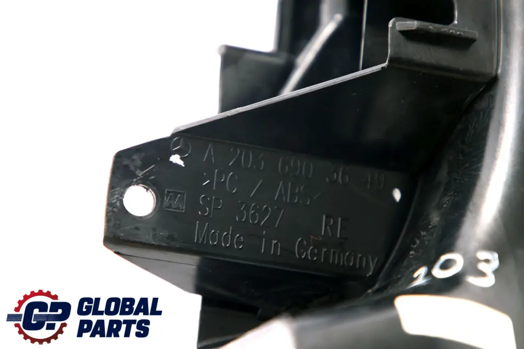 Mercedes CL203 Luggage Right O/S Trim Cover Rear Shelf - SKU A2036903649 - Part number A2036903649