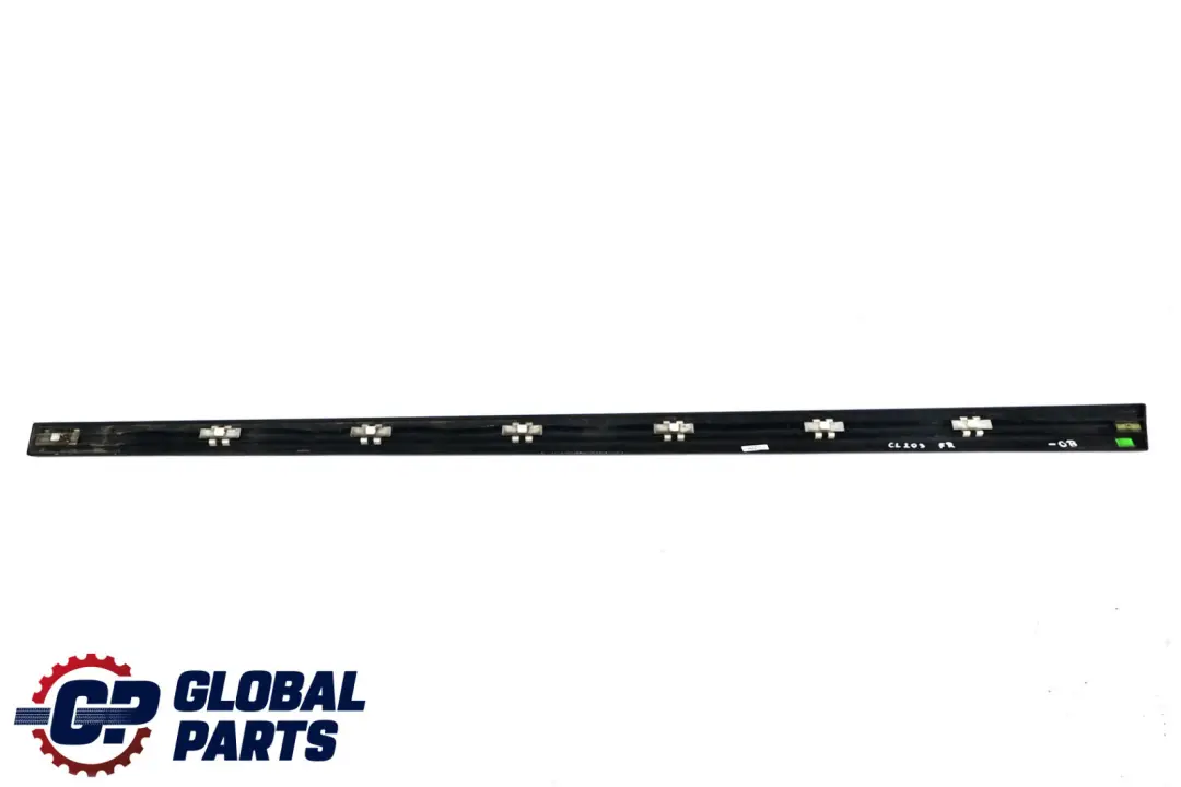Mercedes CLC-Class CL203 Front Right O/S Molding Trim Strip Obsidian Black 197U - SKU A2036903682-OB - Part number A2036903682