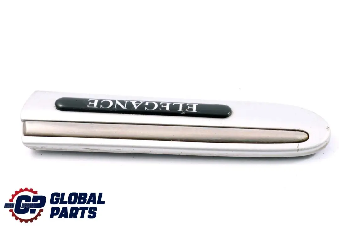 Front Left Fender Trim Molding Strip Brilliant Silver to Mercedes W203 with Part number A2036904762 Mercedes W203 Front Left Fender Trim Molding Strip Brilliant Silver - SKU A2036904762-BS - Part number A2036904762