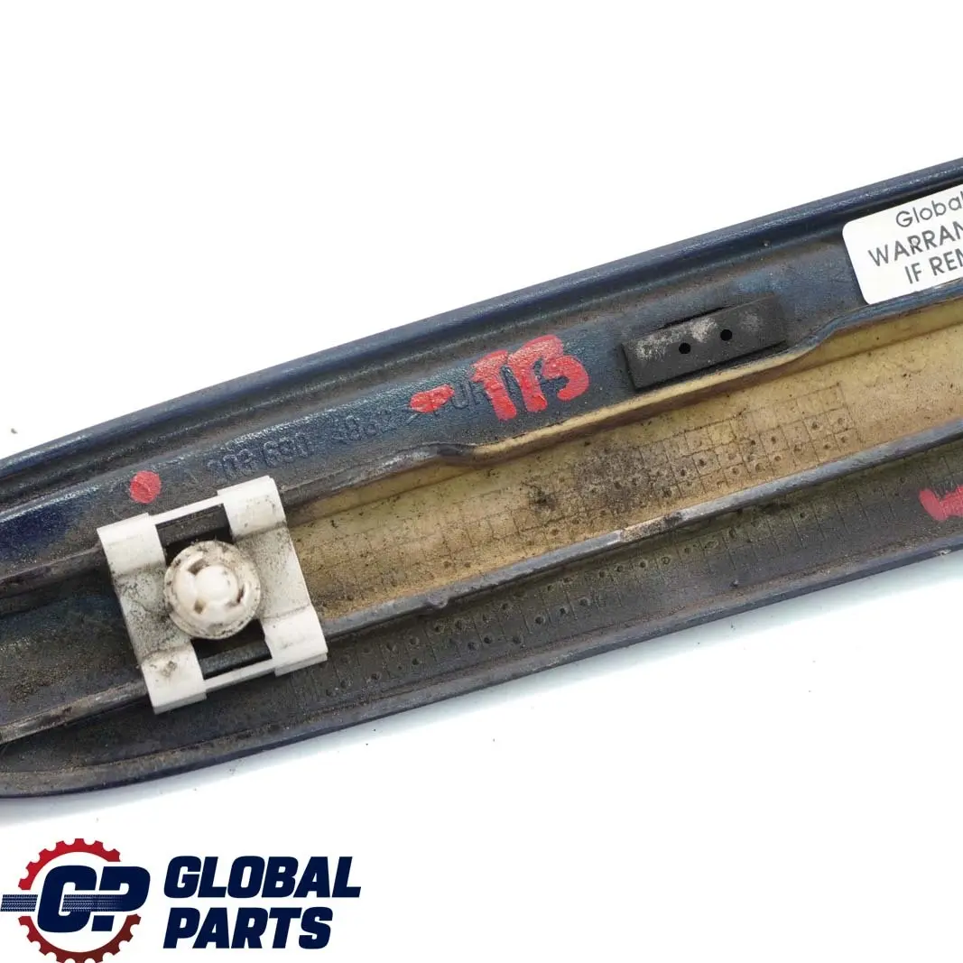 Delantero Derecho Guardabarros Moldura Tira Tanzanite Azul 359 para Mercedes C W203 con número de pieza A2036904862 Mercedes C W203 Delantero Derecho Guardabarros Moldura Tira Tanzanite Azul 359 - SKU A2036904862-TB - Número de pieza A2036904862