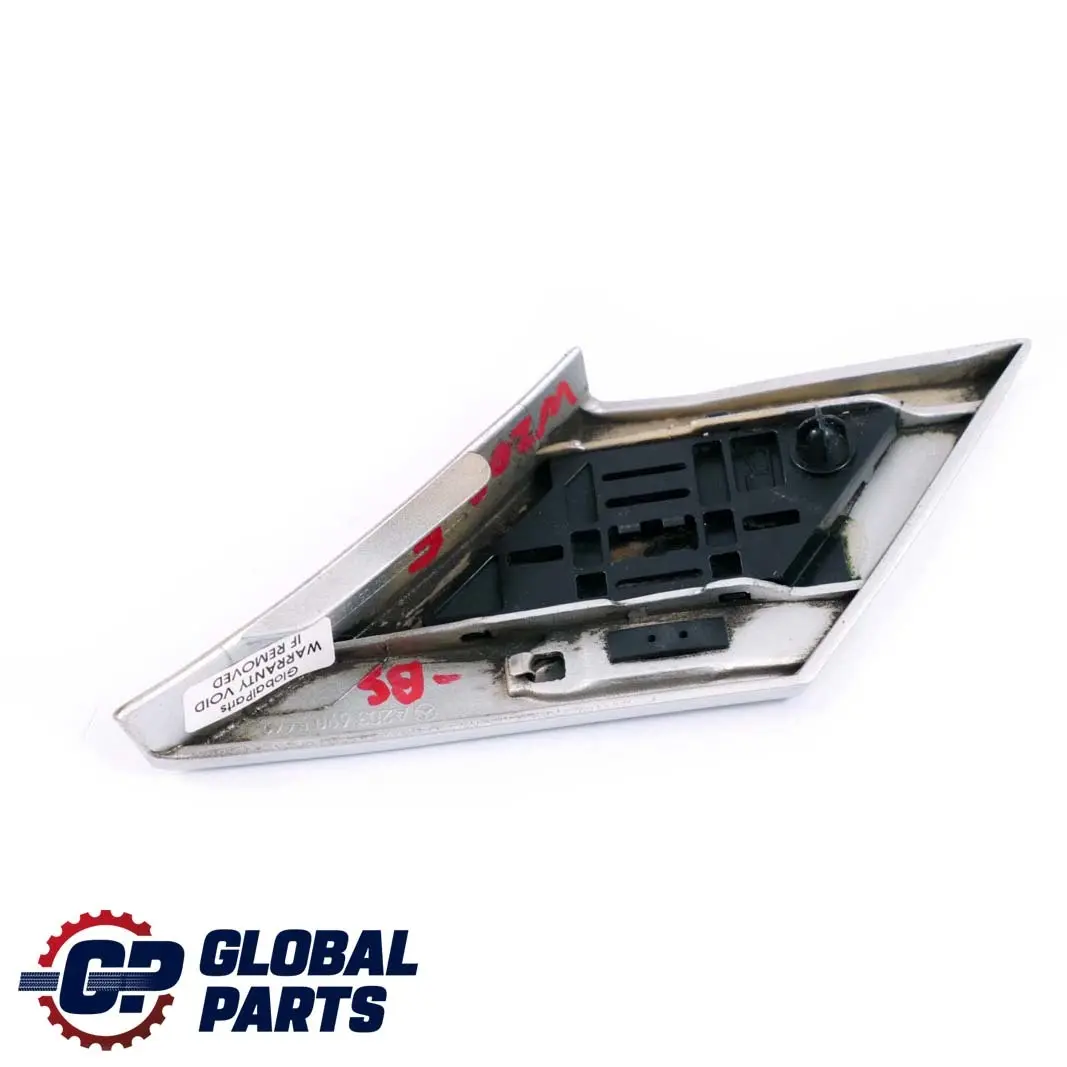 Mercedes-Benz C W203 Rear Right Fender Trim Molding Strip Brilliant Silver 744 to with Part number A2036905462 Mercedes-Benz C W203 Rear Right Fender Trim Molding Strip Brilliant Silver 744 - SKU A2036905462-BS - Part number A2036905462