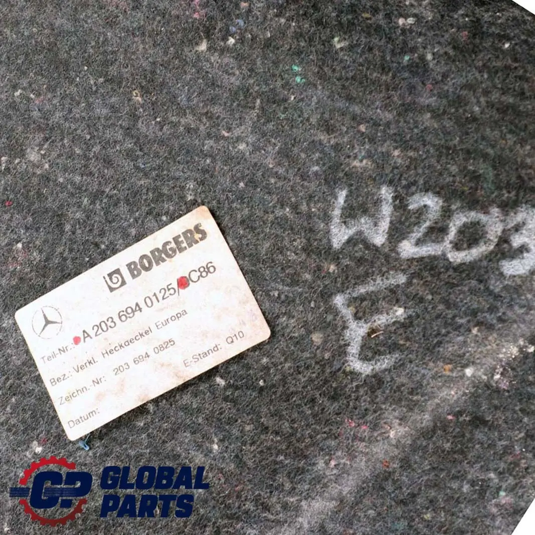  Mercedes-Benz Clase C W203 Tapa del maletero Tailgate Rear Panel - SKU A2036940125 - Número de pieza A2036940125