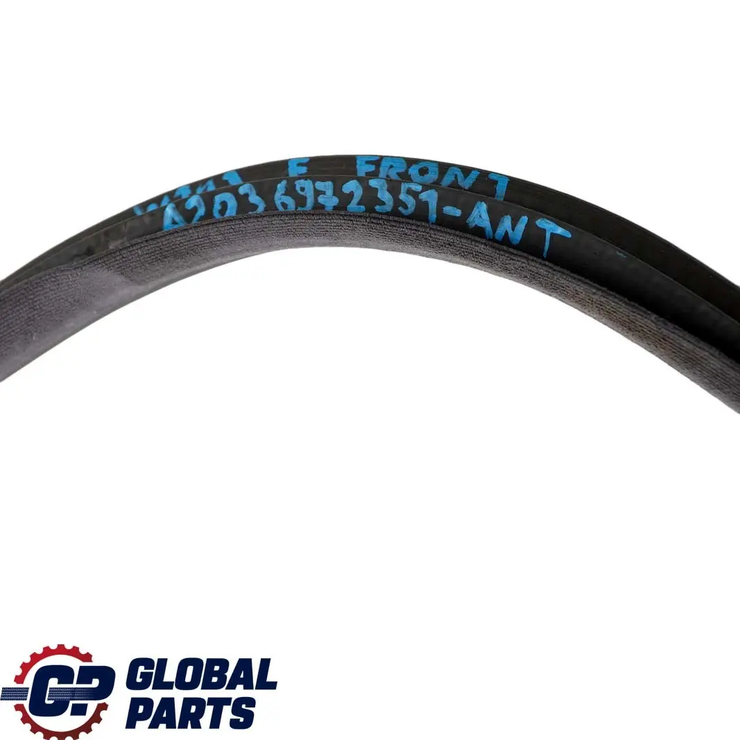 Mercedes W203 Guarnizione Porta Anteriore Sinistra Destra Antracite - SKU A2036972351-ANT - Numero di parte A2036972351