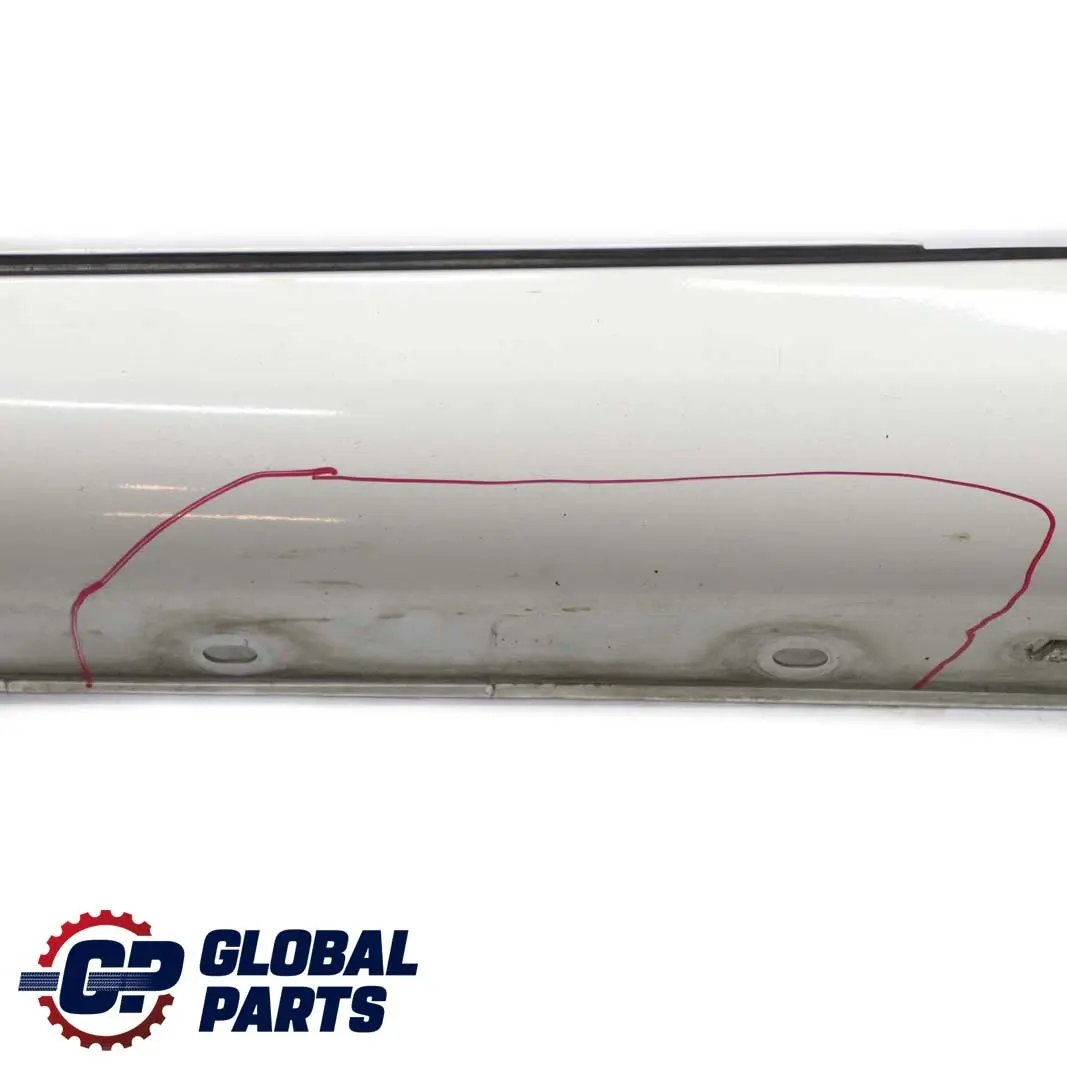  Mercedes-Benz W203 Listello Portiera Apertura Gonna SX Brillante Argento - SKU A2036980154-BS - Numero di parte A2036980154