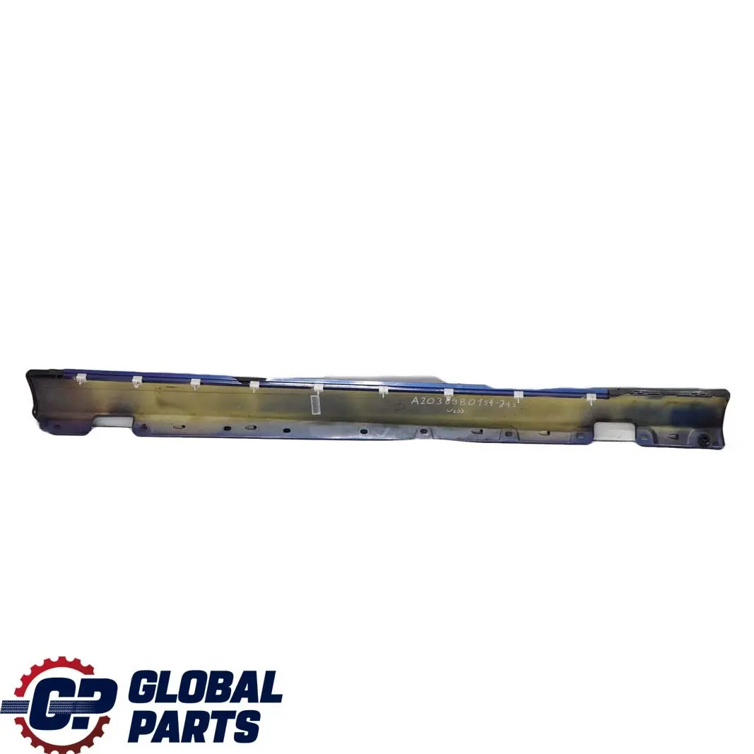 Mercedes W203 Umbral Puerta Lateral Falda Cubierta Izquierda Jaspisblau Azul 345 - SKU A2036980154-JAS - Número de pieza A2036980154