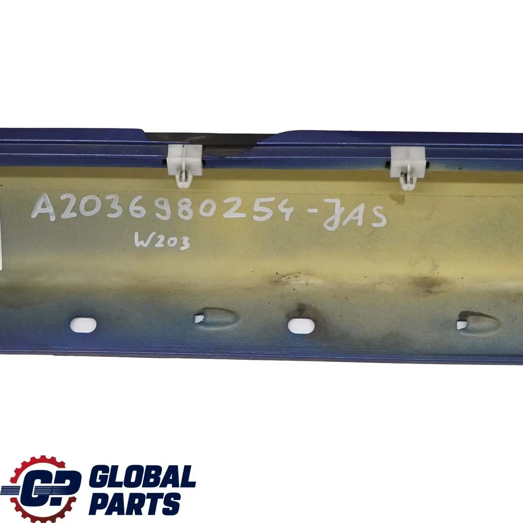 Mercedes-Benz W203 Door Sill Side Cover Skirt Right O/S Jaspisblau Blue - 345 to with Part number A2036980254 Mercedes-Benz W203 Door Sill Side Cover Skirt Right O/S Jaspisblau Blue - 345 - SKU A2036980254-JAS - Part number A2036980254