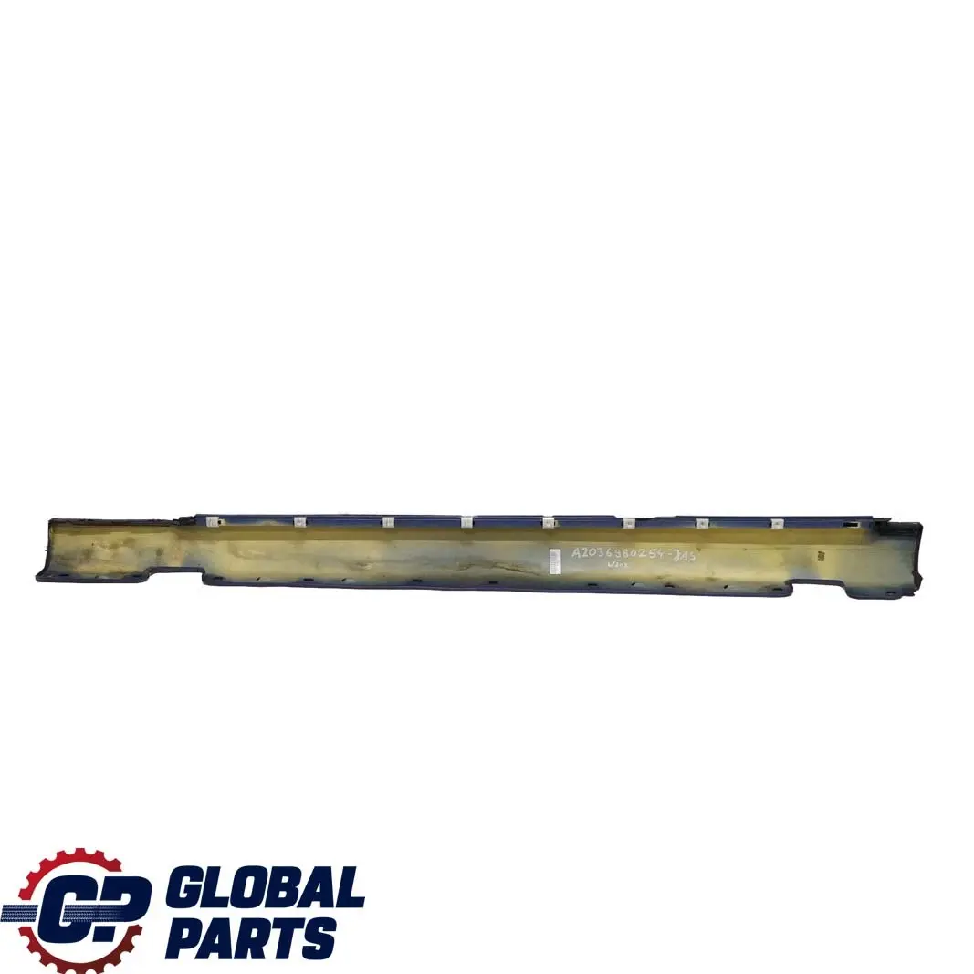  Mercedes-Benz W203 Door Sill Side Cover Skirt Right O/S Jaspisblau Blue - 345 - SKU A2036980254-JAS - Part number A2036980254