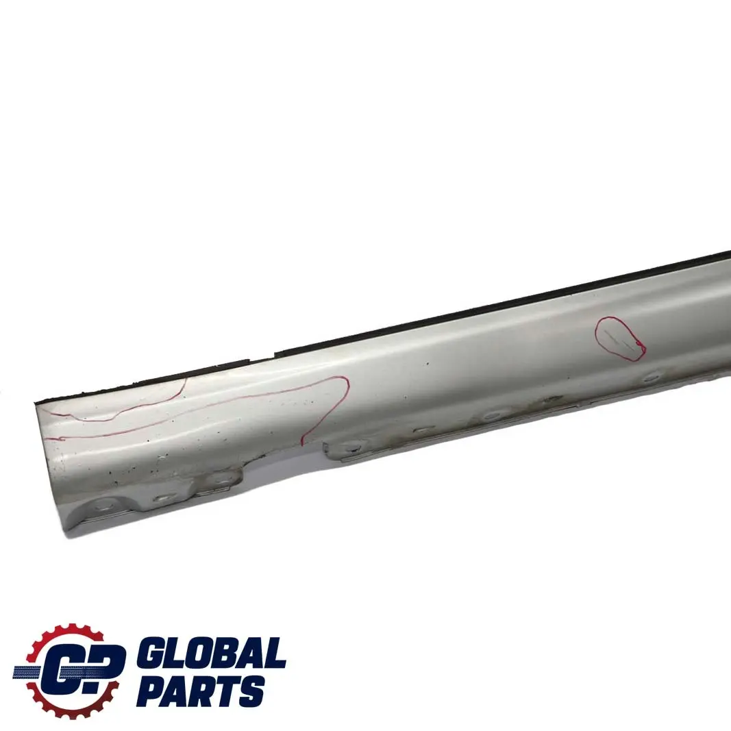  Mercedes-Benz C CL203 W203 Sill Side Cover Skirt Left N/S Brilliant Silver - SKU A2036980554-BRS - Part number A2036980554