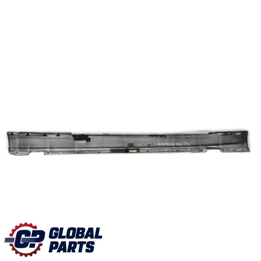  Mercedes-Benz C CL203 W203 Sill Side Cover Skirt Left N/S Brilliant Silver - SKU A2036980554-BRS - Part number A2036980554