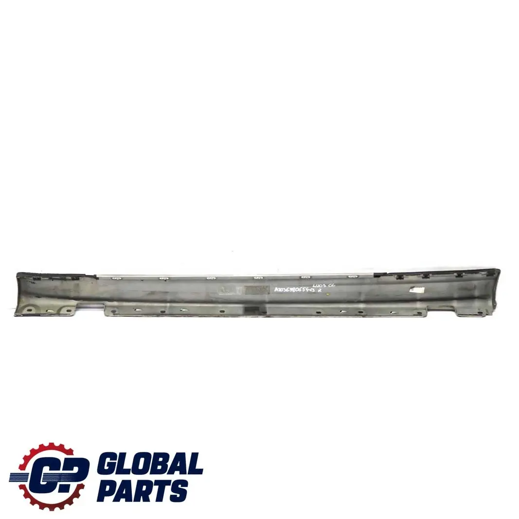Mercedes C CLC W203 SportCoupe Sill Side Cover Skirt Right O/S Cubanite Silver - SKU A2036980654-CS - Part number A2036980654