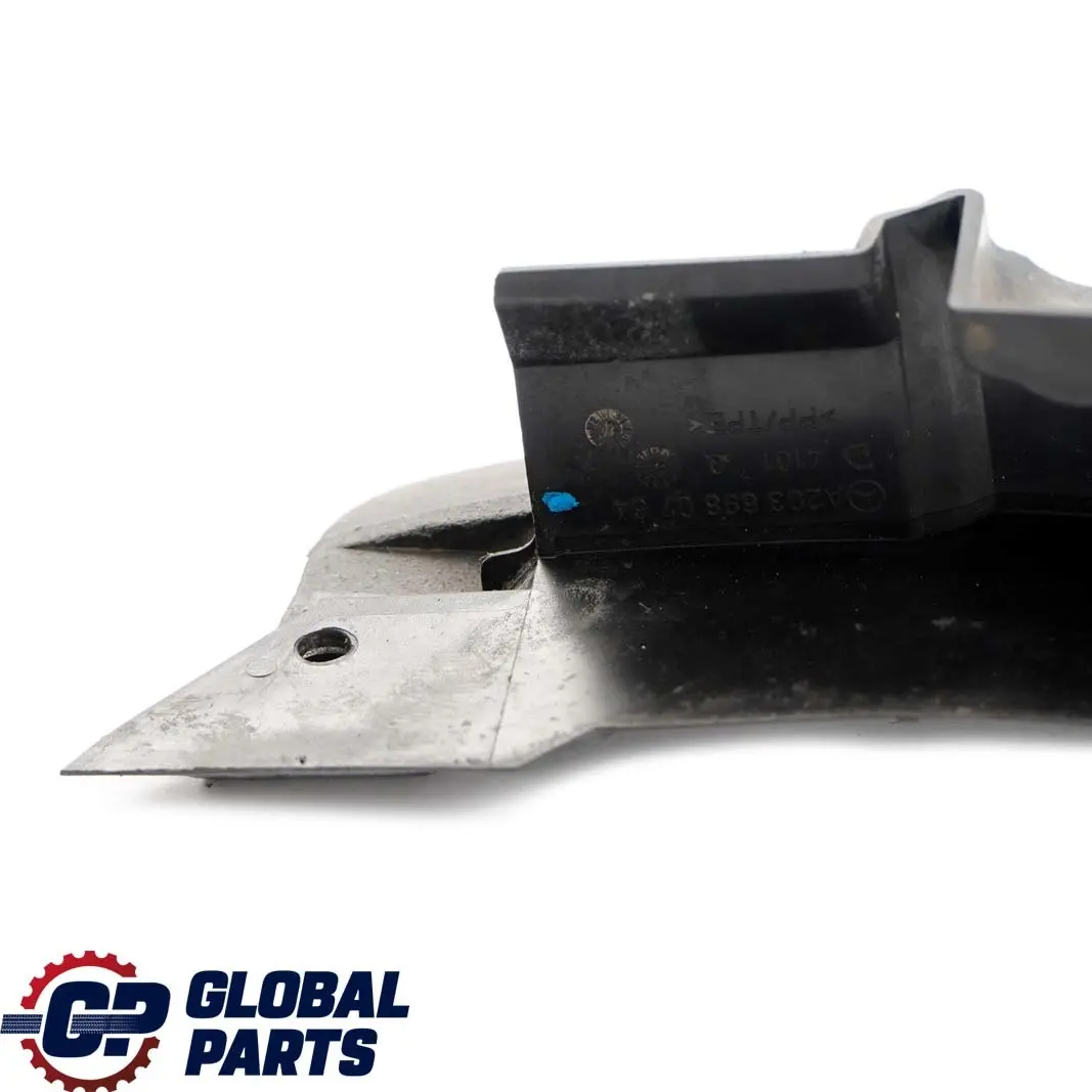 Mercedes-Benz C-Class W203 Rear Axle Splash Guard Trim Cover Left to with Part number A2036980754 Mercedes-Benz C-Class W203 Rear Axle Splash Guard Trim Cover Left - SKU A2036980754 - Part number A2036980754