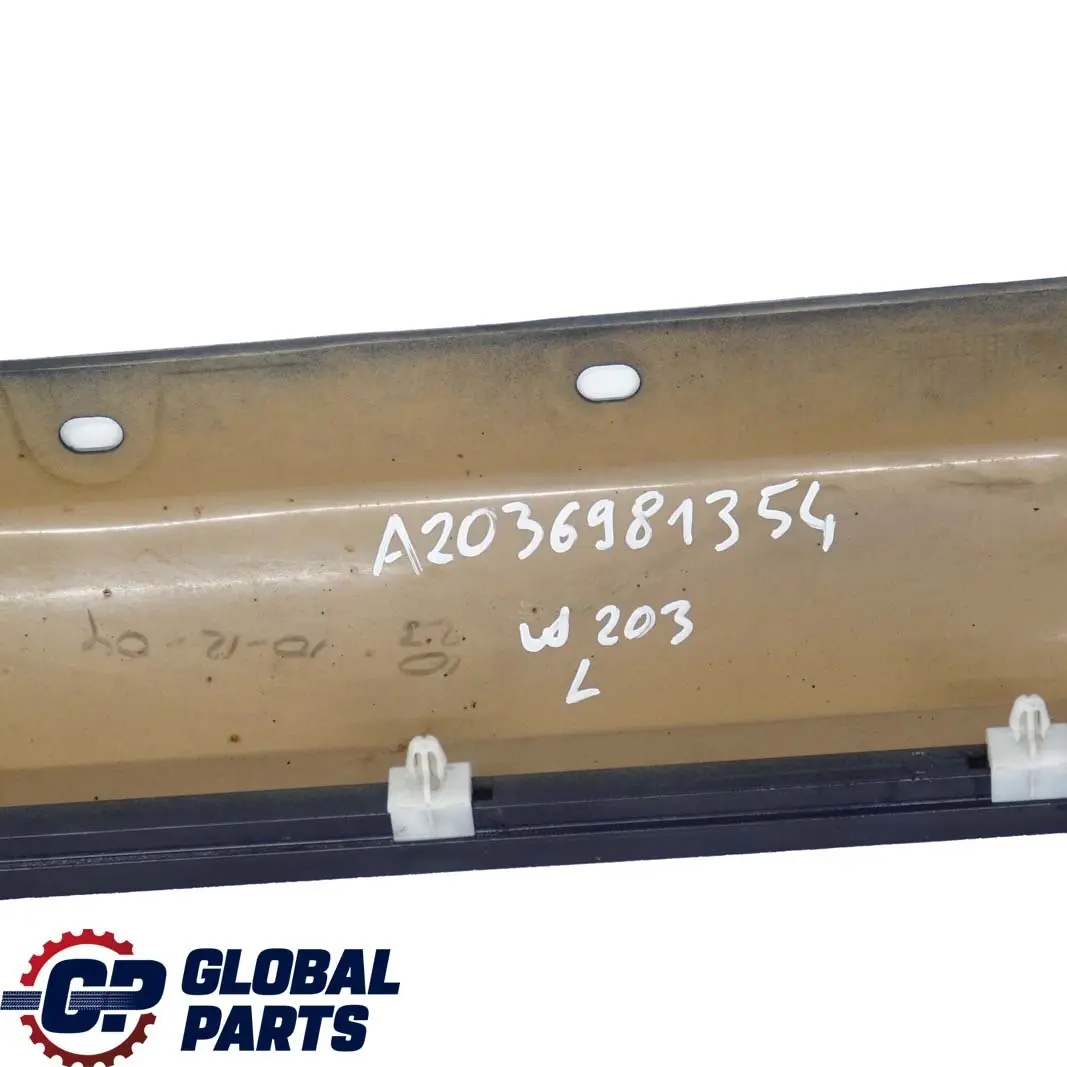  Mercedes-Benz W203 Bas de Porte Couverture Seuil a Gauche Tanzanitblau 359 - SKU A2036981354-TB - Numéro de pièce A2036981354