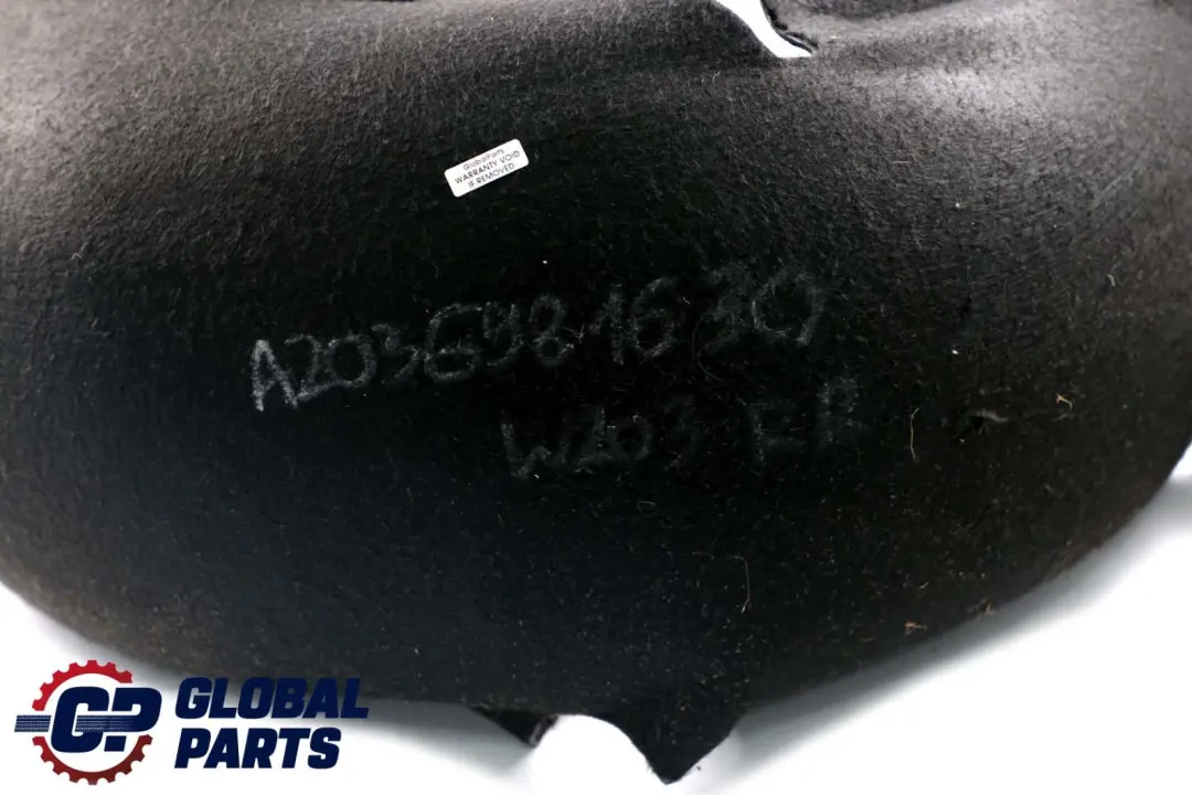 Mercedes Benz Classe C W203 Pannello di copertura arco ruota posteriore destro - SKU A2036981630 - Numero di parte A2036981630