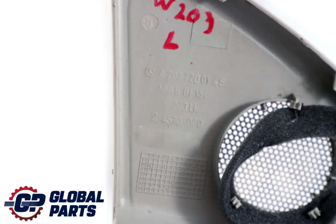  Mercedes-Benz C W203 Front Left Tweeter Speaker Trim Cover Grey - SKU A2037200148 - Part number A2037200148
