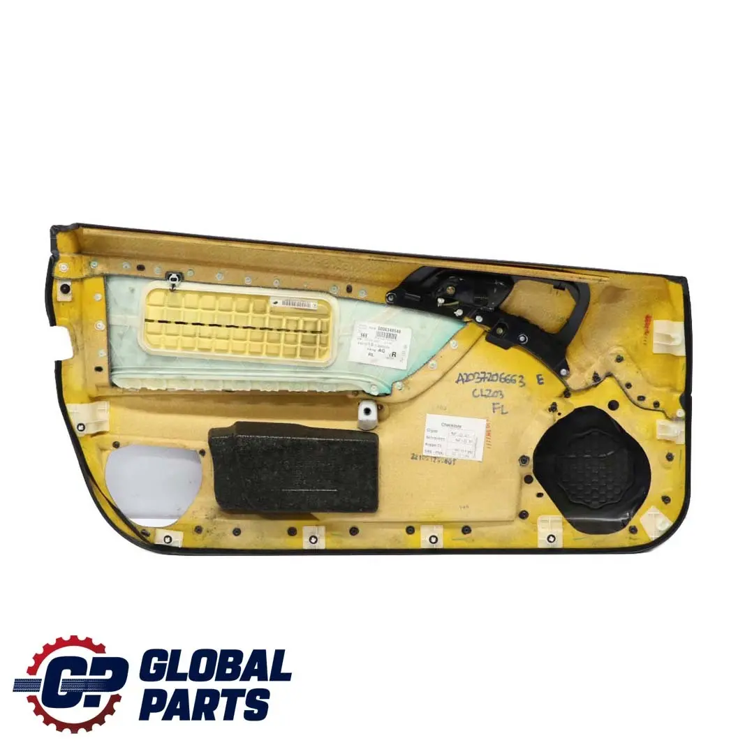 Mercedes-Benz CLC CL203 Front Right O/S Door Card Trim Panel Cloth Anthracite to with Part number A2037206663 Mercedes-Benz CLC CL203 Front Right O/S Door Card Trim Panel Cloth Anthracite - SKU A2037206663 - Part number A2037206663