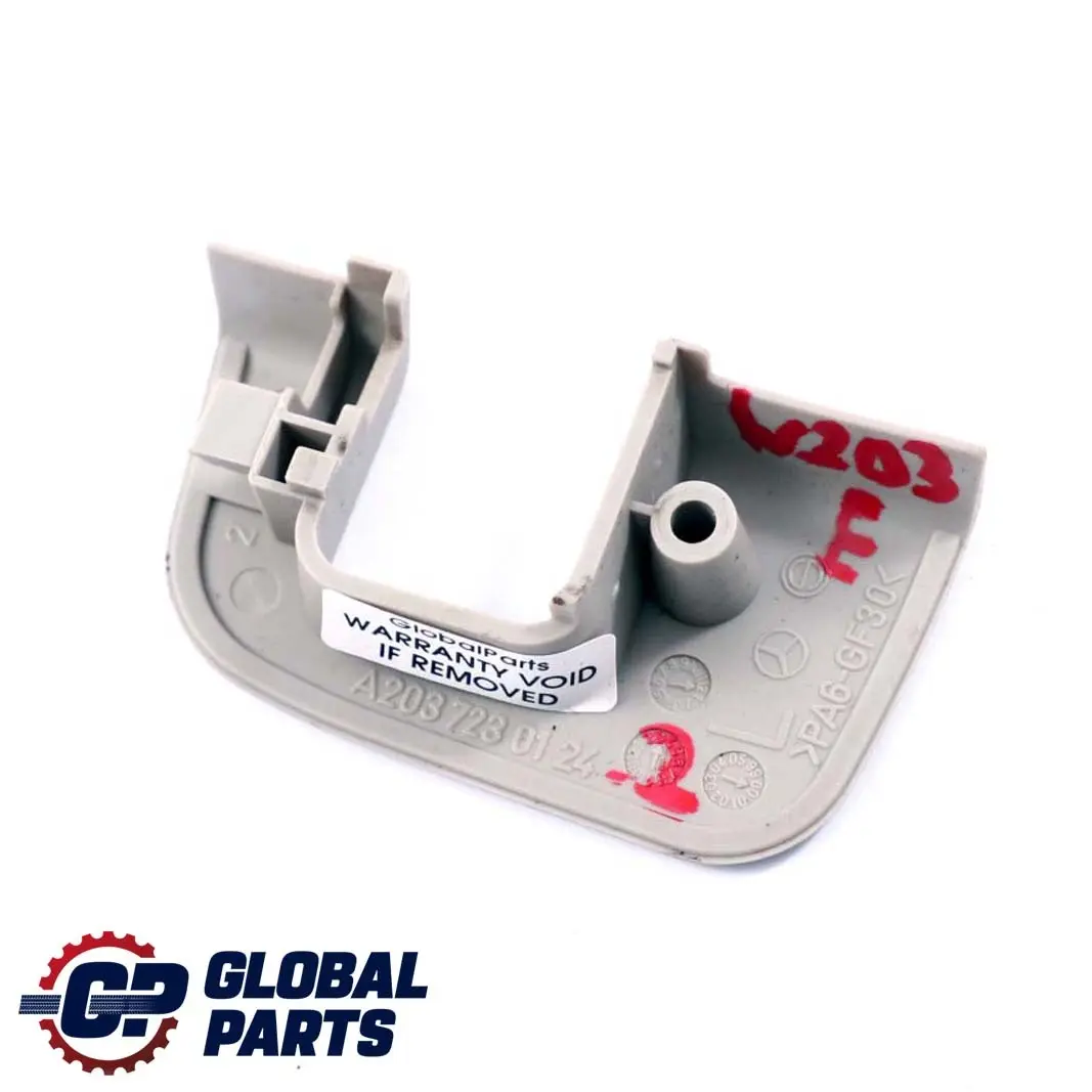  Mercedes-Benz C CLK W203 C209 Left N/S Door Lock Surround Trim Grey - SKU A2037230124-2 - Part number A2037230124
