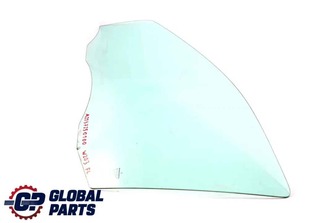 Cristal delantero izquierdo Verde AS2 para Mercedes W203 con número de pieza A2037250100 Mercedes W203 Cristal delantero izquierdo Verde AS2 - SKU A2037250100 - Número de pieza A2037250100