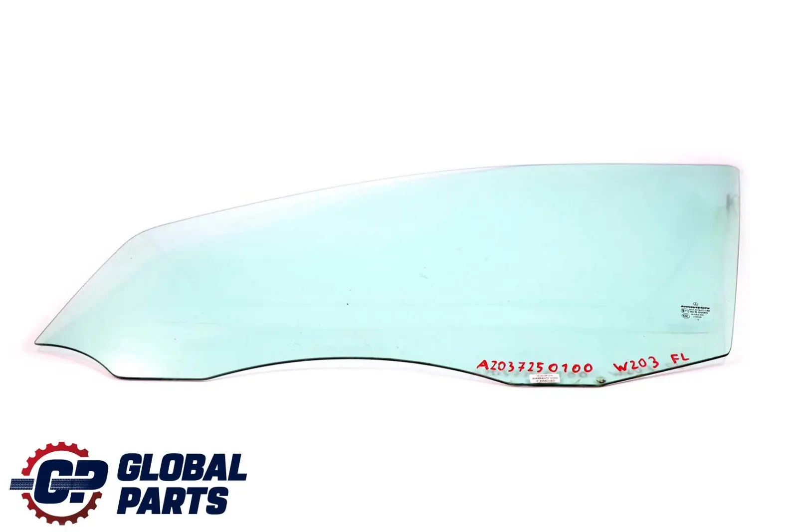 Mercedes W203 Door Window Glass Front Left N/S Green AS2 A2037250100