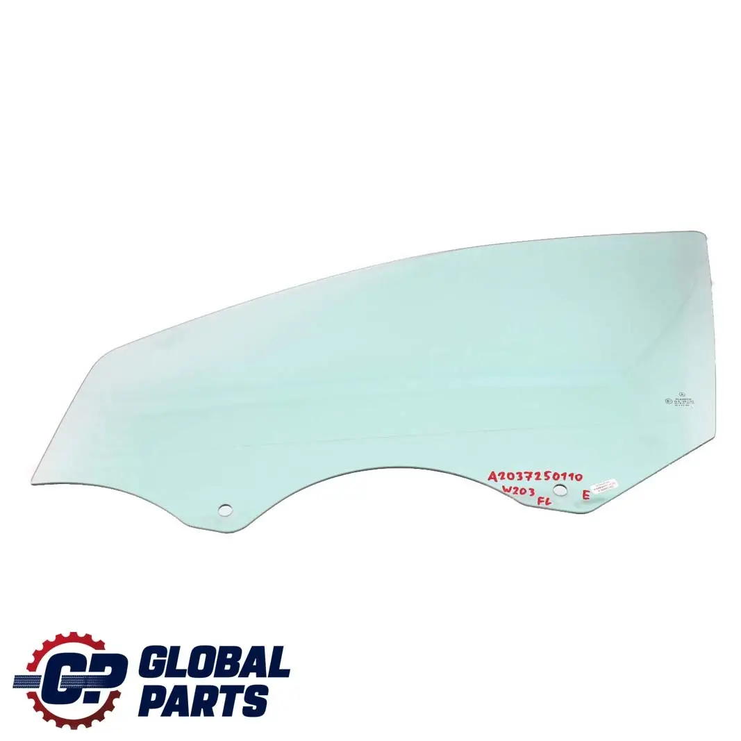  Mercedes-Benz C-Class W203 Front Left N/S Window Glass Green AS2 - SKU A2037250110 - Part number A2037250110