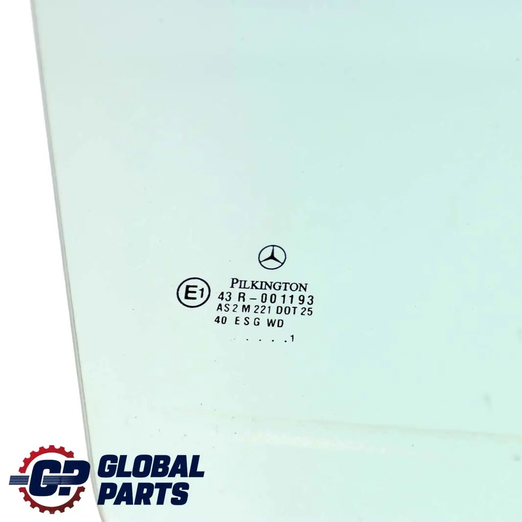  Mercedes-Benz C-Class W203 Front Right O/S Window Glass Green AS2 - SKU A2037250210 - Part number A2037250210